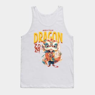 Chinese New Year Dragon Dance Boy Tee: Gong Xi Fa Cai 2024! Tank Top